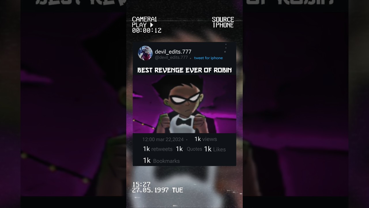 Best revenge ever of robin #teentitans #dccomics #starfire #dcuniverse #dickgrayson #teentitansgo