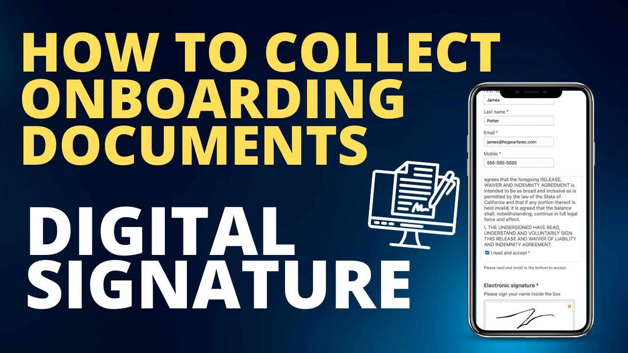 How collect onboarding documents with digital signature