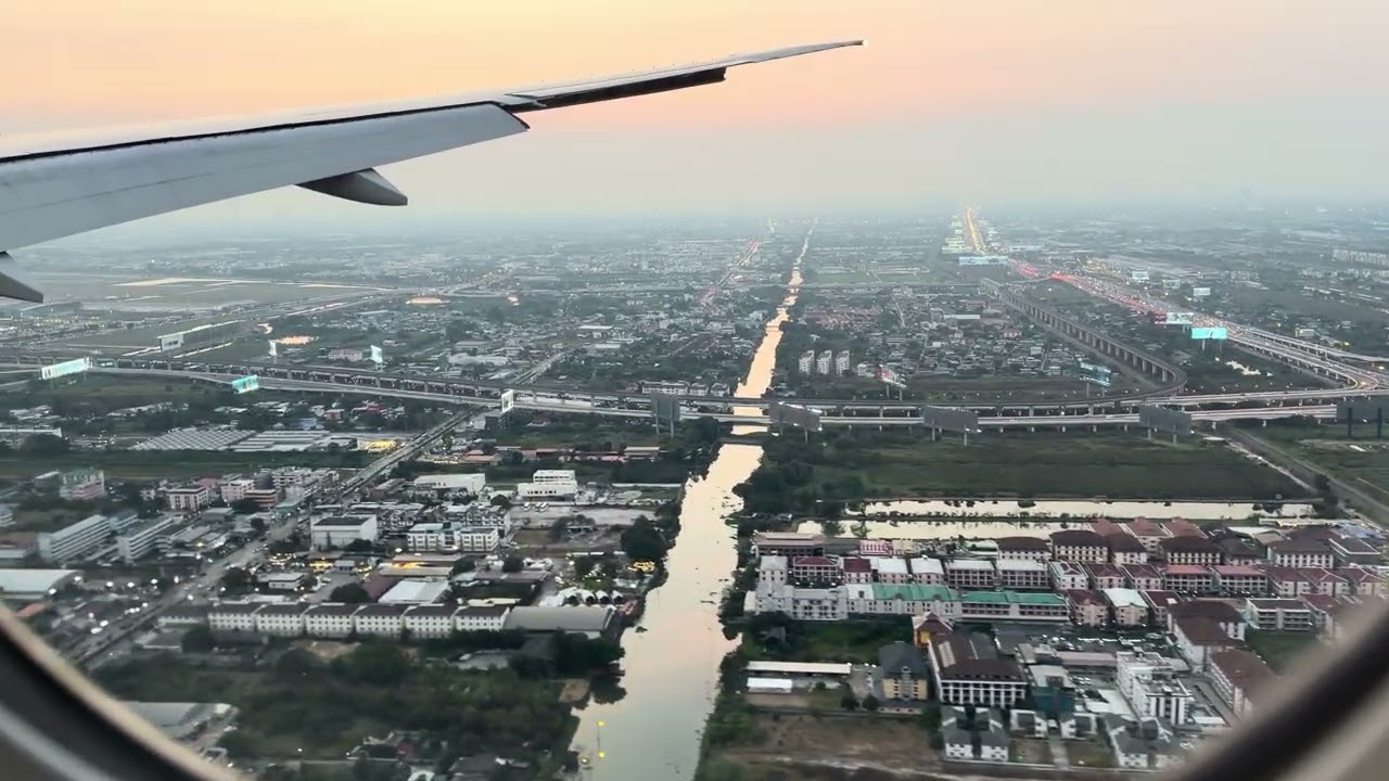 Air China Boeing 777-300ER landing at Bangkok BKK 