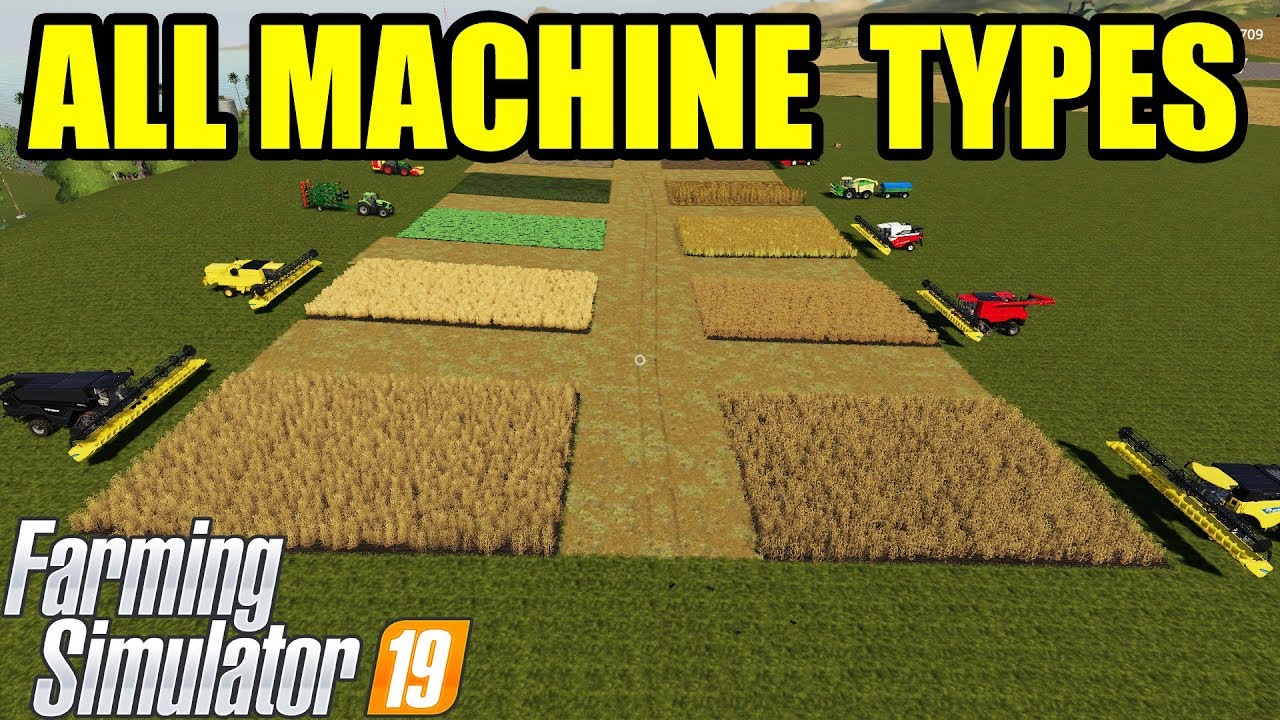 Farming Simulator 19 | ALL HARVEST MACHINE TYPES !!! ALL FRUIT!!