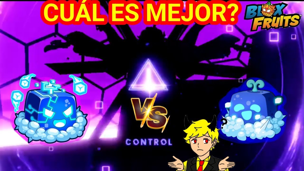 Comparación de daño de la fruta control antes y después de su rework | blox fruits |