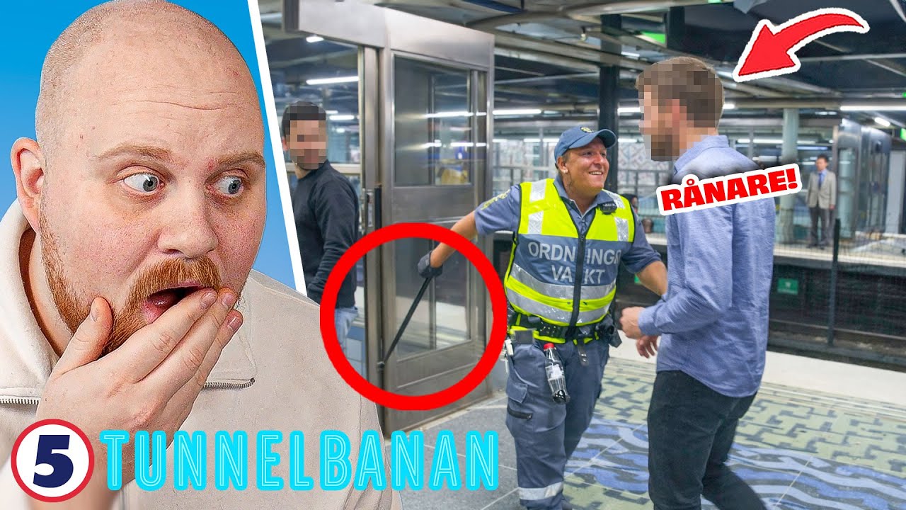 Ordningsvakterna drar BATONG mot RÅNARE! | Reagerar På Tunnelbanan #18