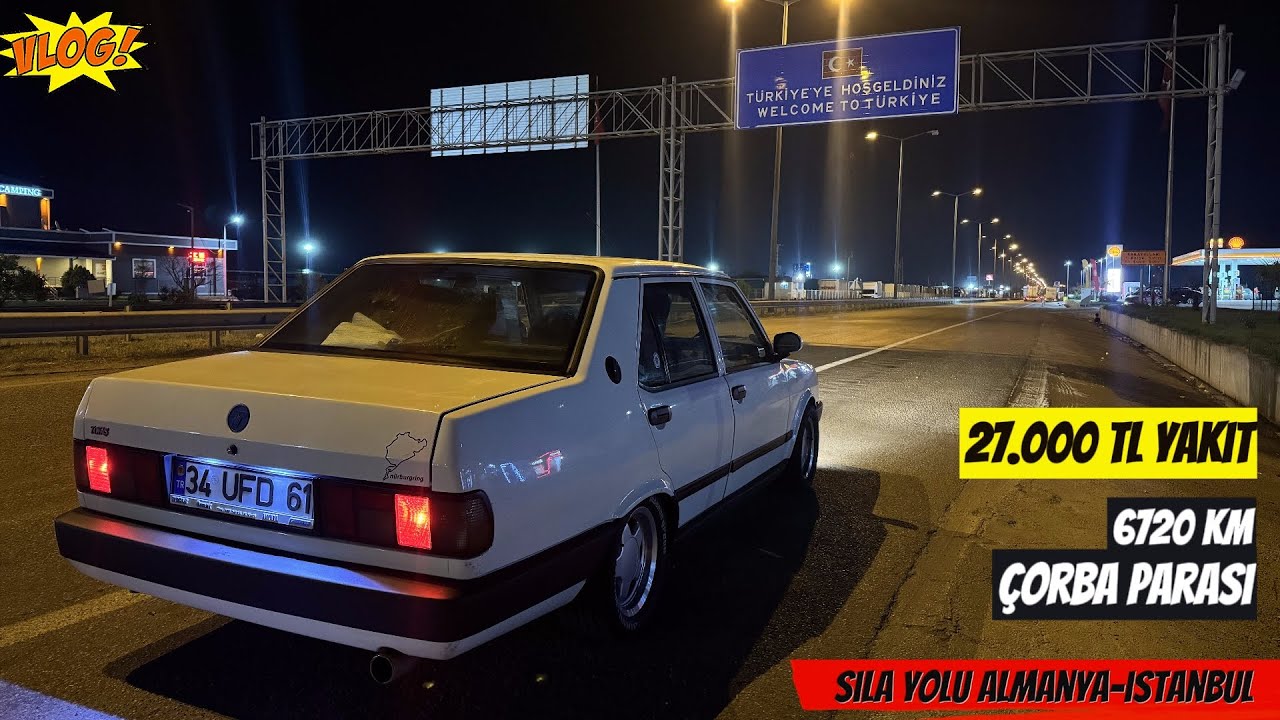 TOFAŞ İLE SILA YOLU AVRUPA-İSTANBUL 6720KM 27.000 TL YAKIT-ESKİ ADET ÇORBA PARASI YERİNE ÇİKOLATA :D