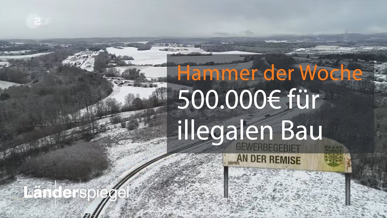 Straße illegal verlängert | Hammer der Woche vom 16.01.21 | ZDF