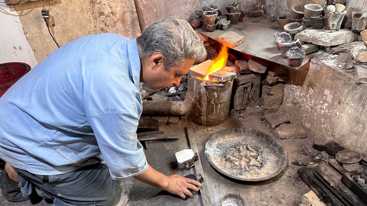 Ring making: The process of casting and production of ring stirrups💍😍🇮🇷