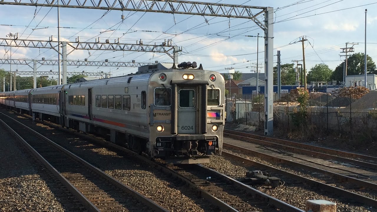 NJT North Jersey Coast Line Train 3272 Ride on Alstom Comet V 6024 Long Branch to Aberdeen-Matawan