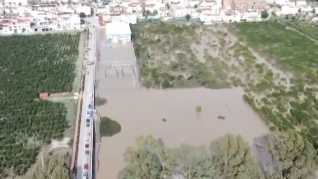 Thousands evacuated from Southern Spain as storms trigger flooding