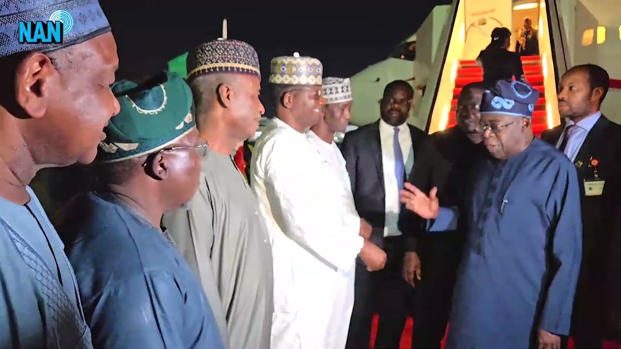 President Tinubu returns in Abuja