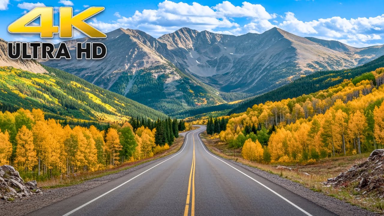 Provo Canyon Scenic Byway to Park City Utah Scenic Drive 4K - Autumn Colors