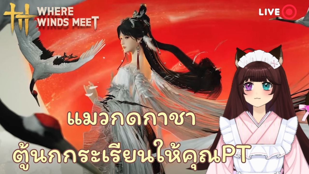 【 Where Winds Meet 】กาชาตู้ชุดนกกระเรียน 🦩 | !dis !donate !schedule !Twitch  !sugardetox