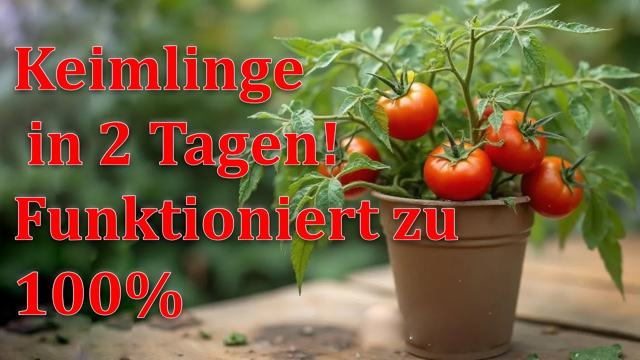 Wie man Tomatensamen doppelt so schnell keimen lässt? Bewährte Methode!