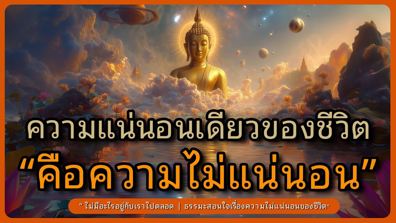 ความแน่นอนเดียวของชีวิต คือความไม่แน่นอน l ฟังธรรมะลึก ๆ เพื่อวางใจและคลายความทุกข์ l หลับตาฟังธรรม