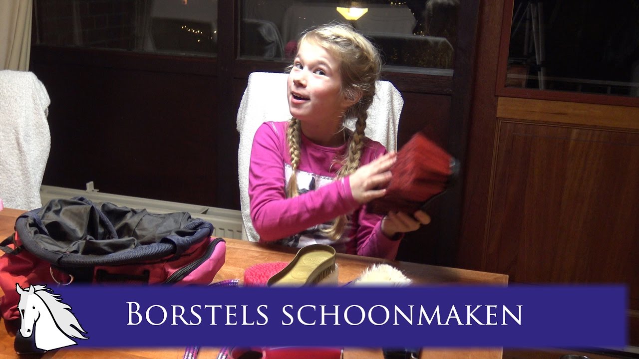 Hoe maak je de borstels van je paard of pony schoon? Tessa laat het zien * Hart voor Paarden *