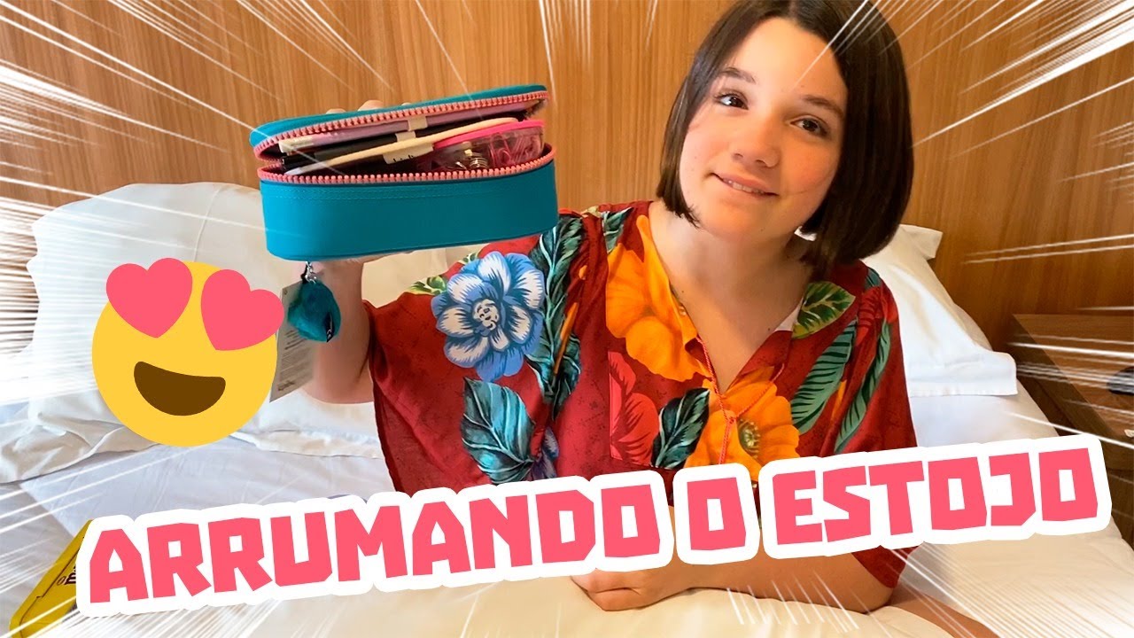 ARRUMANDO MEU ESTOJO DA ESCOLA ♡ Giulia Benite