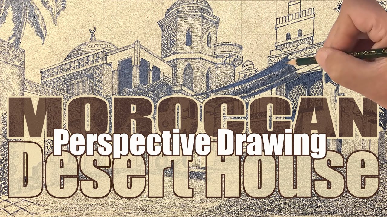 How to Draw a Moroccan Desert House in Perspective
