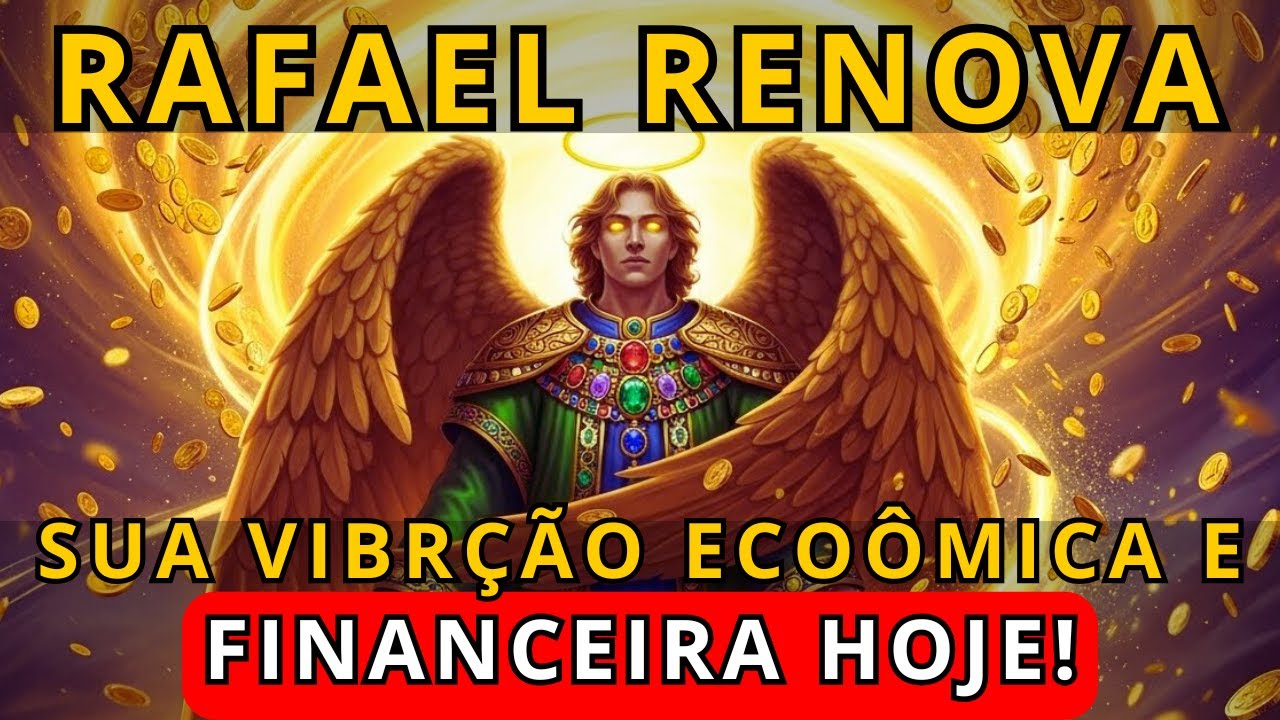O Anjo Rafael renova sua vibração econômica e atrai riqueza com facilidade e proteção divina