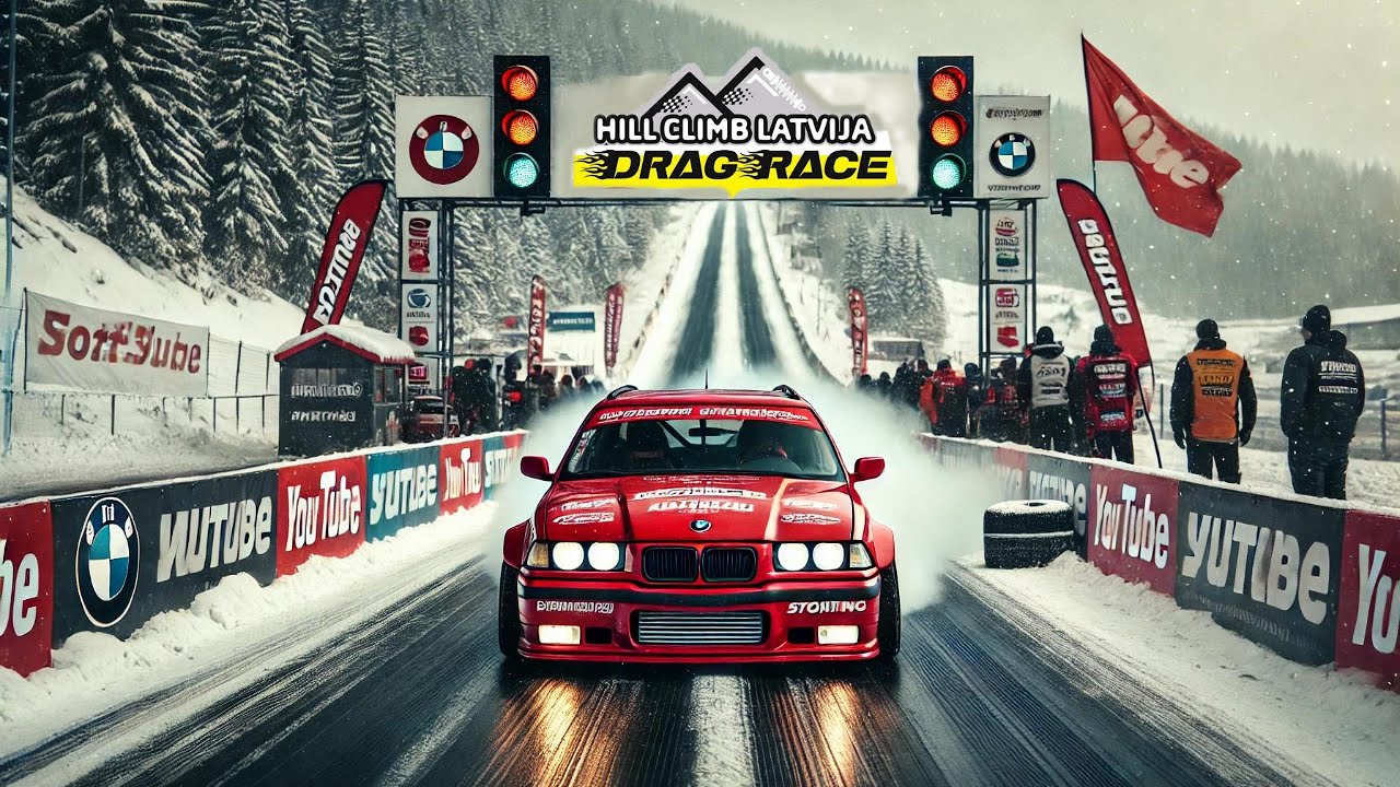 BMW E36 Hill Climb DragRace Ērgļos - Briežkalnā! 🏁