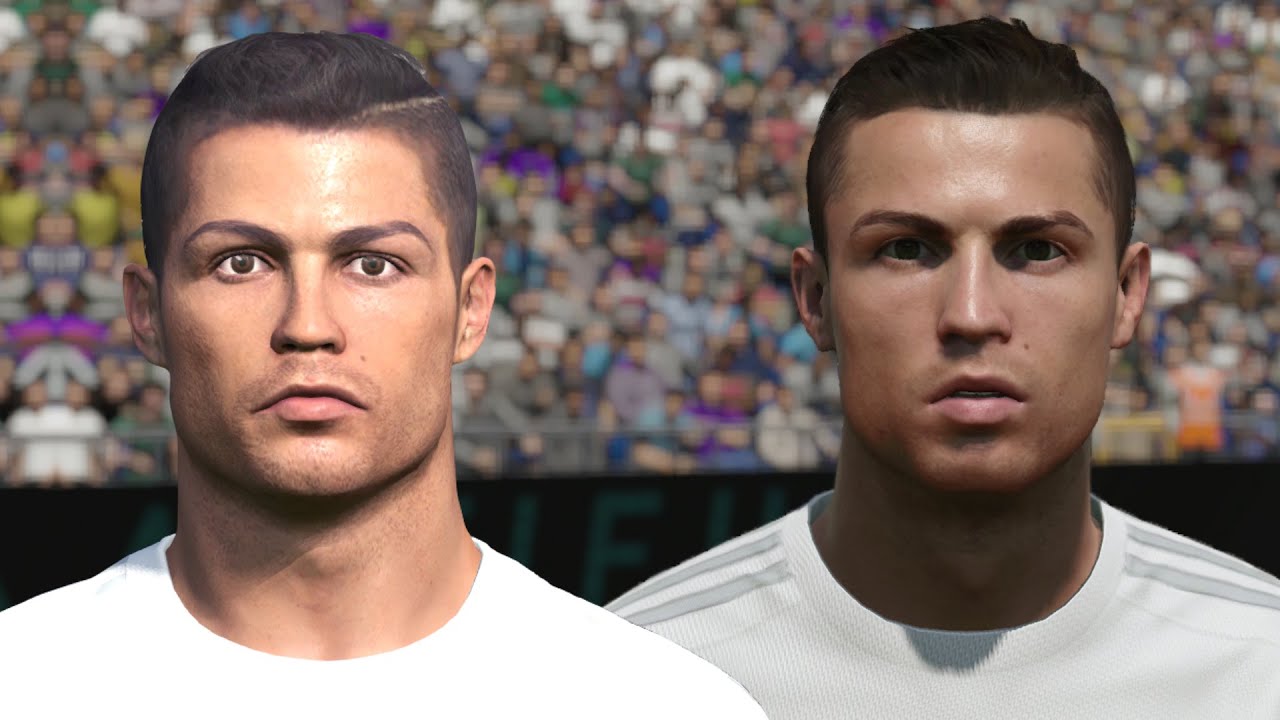 FIFA 16 vs PES 2016 PLAYER FACES | Real Madrid (Ronaldo, Bale, James)