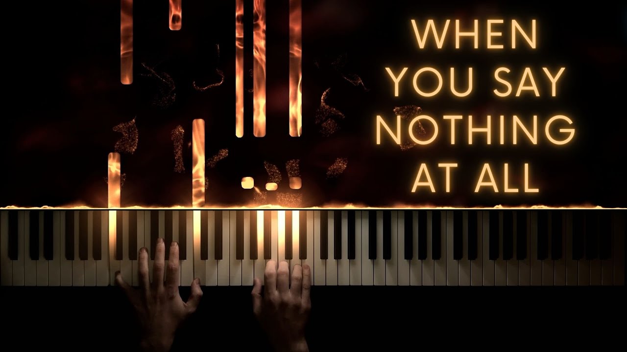Ronan Keating – When You Say Nothing At All – Piano Cover + Sheet Music