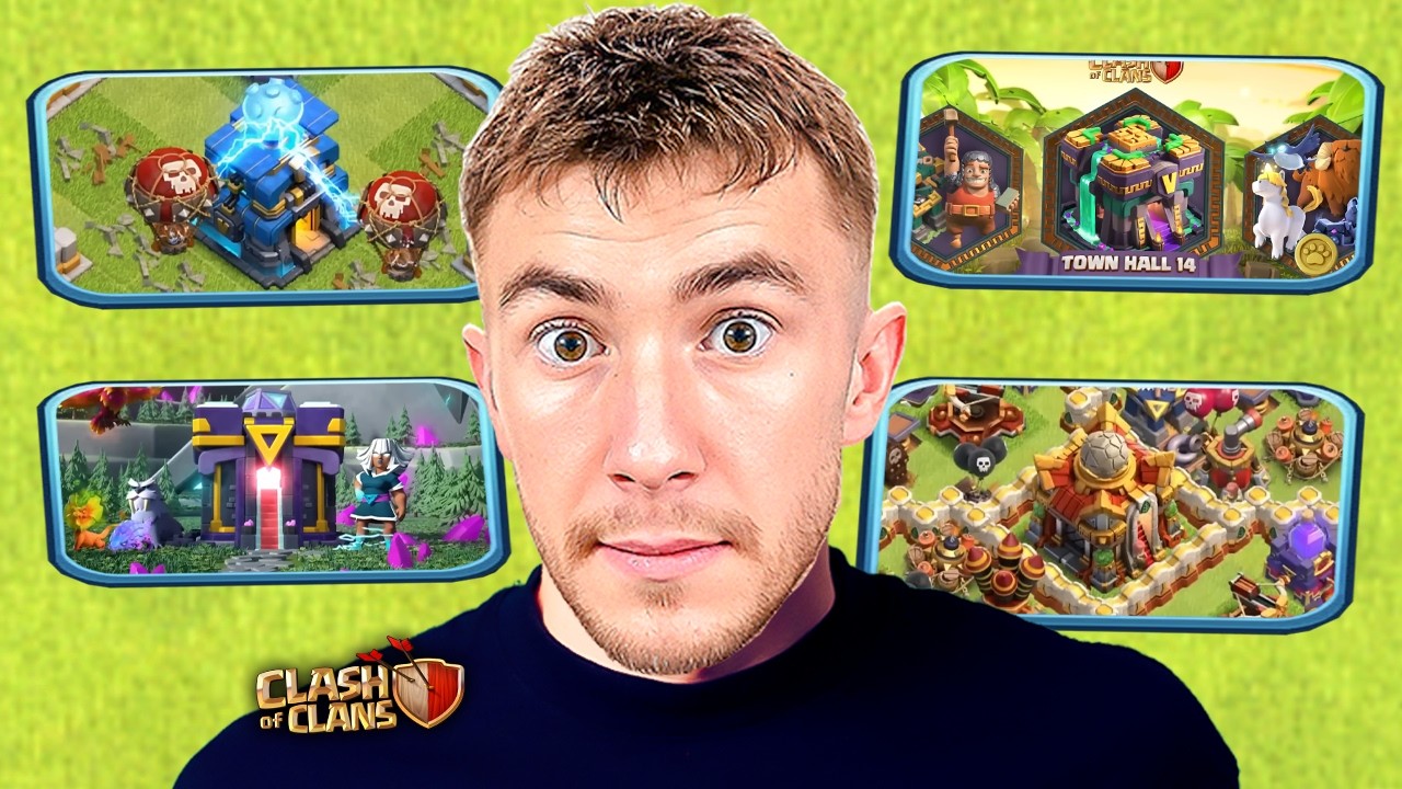 Tous les Trailer Hôtel de Ville Clash of Clans de 2018 à 2025 !