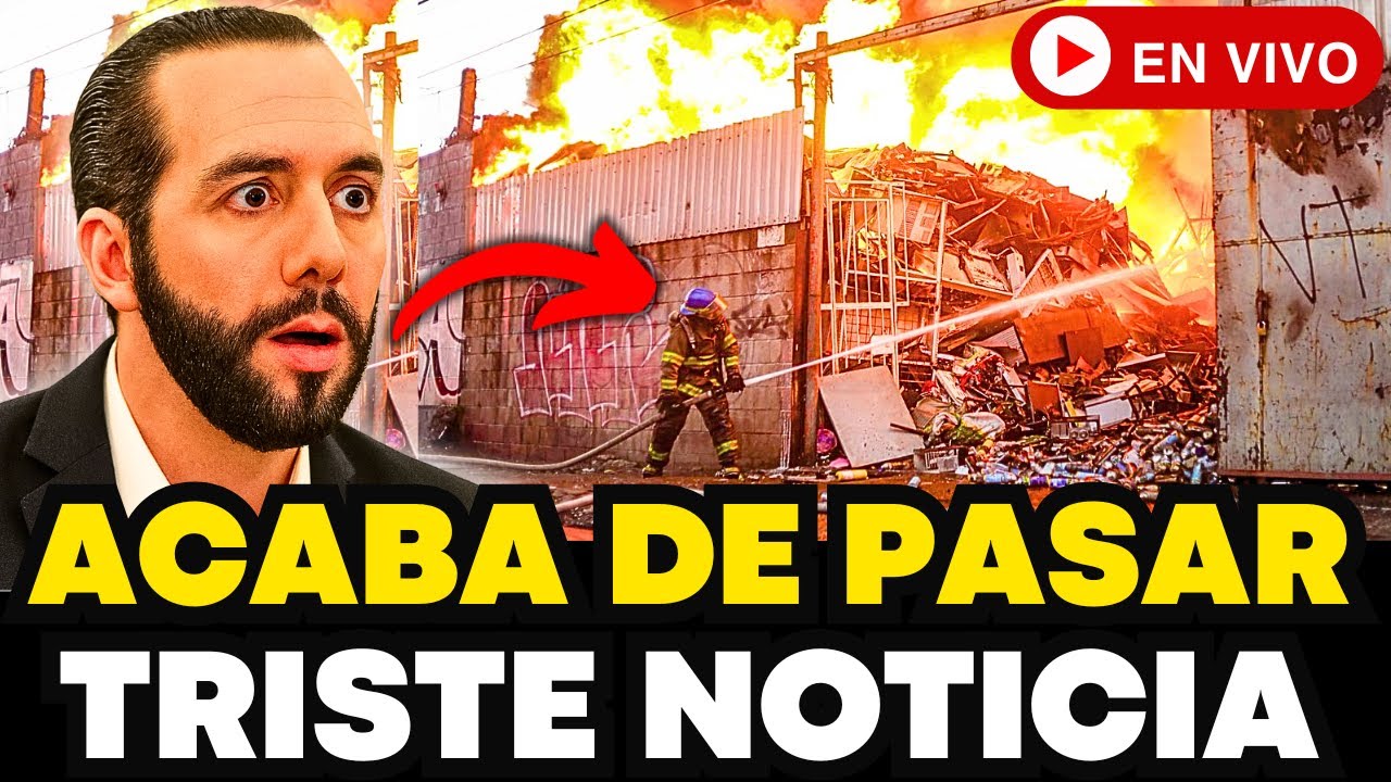 BUKELE NO LO ESPERABA TRISTE NOTICIA ACABA DE PASAR EN EL SALVADOR NOTICIA