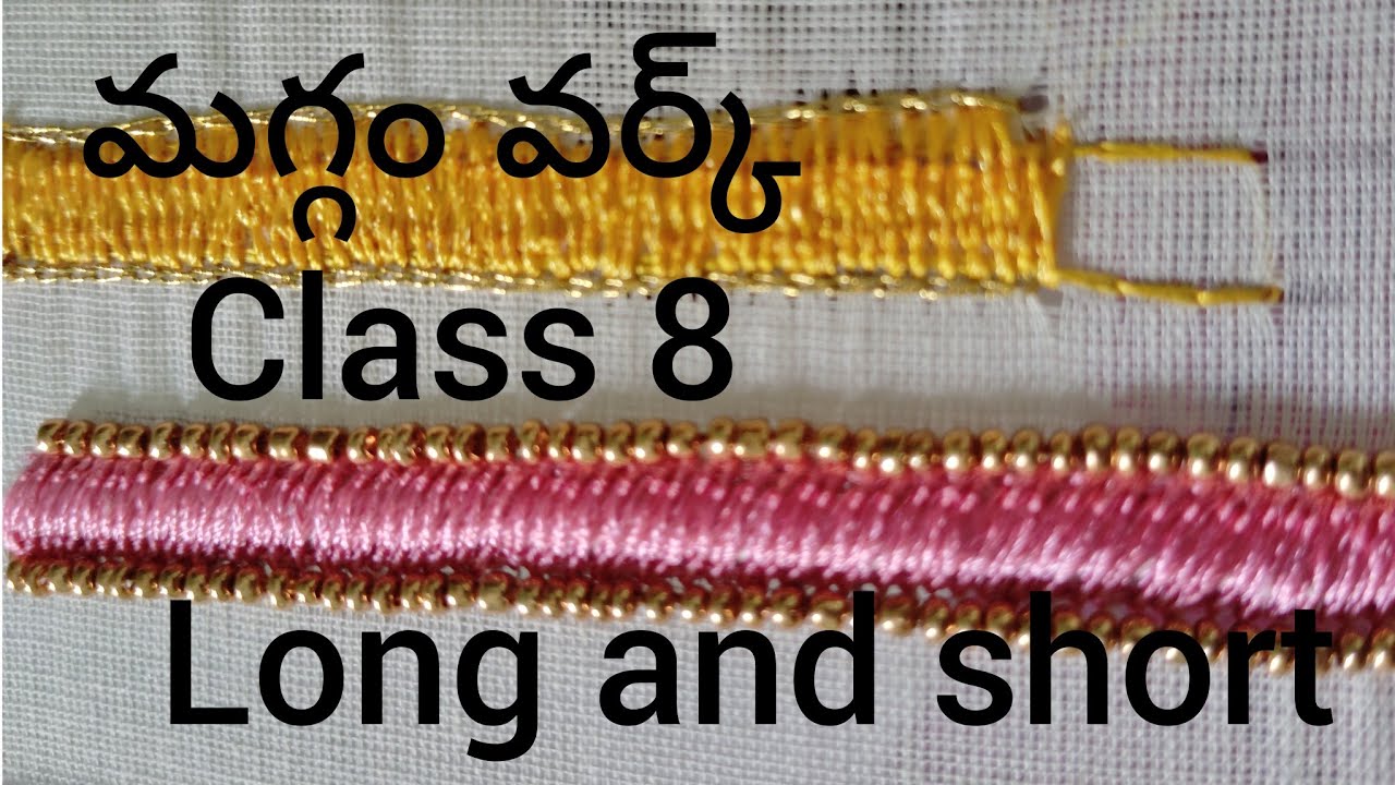 Maggam work class 8, long and shirt thread  work, #subscribe