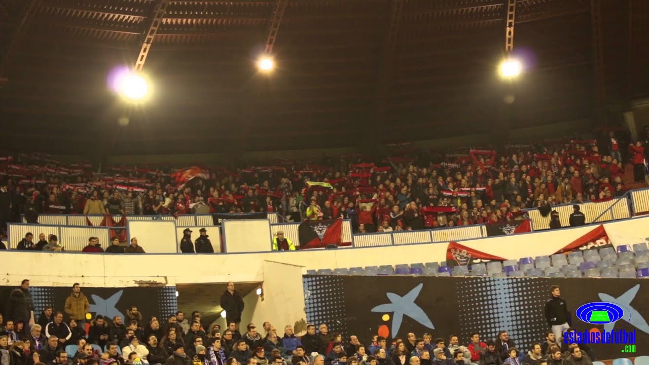 Impresionante Afición del Mirandes en La Romareda