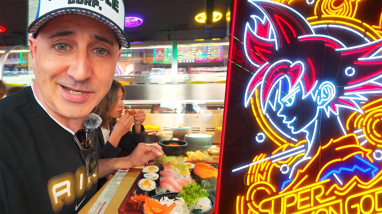 Dragon Ball, Super Mario, Pikachu... y SUSHI en cinta! 🍣 El buffet MÁS FRIKI de Valencia 🎮
