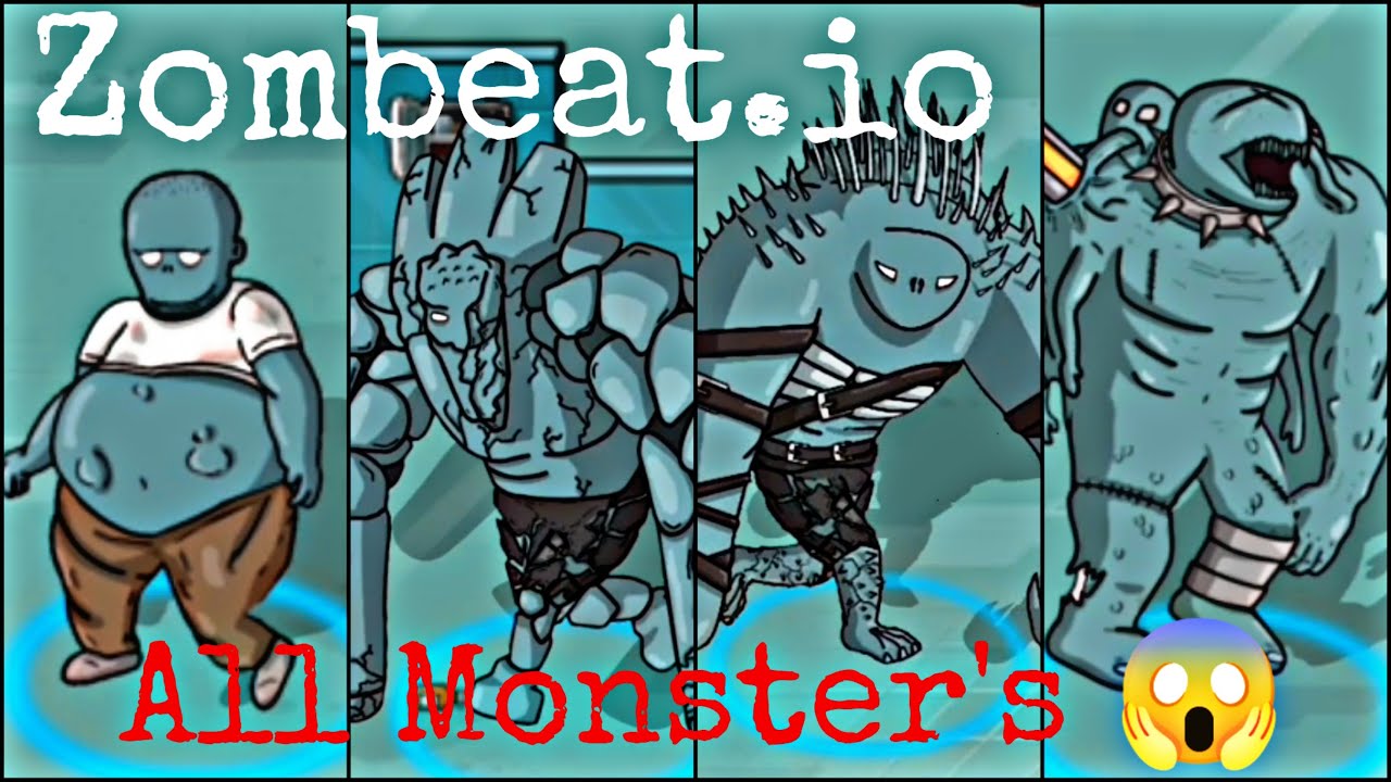 Zombeat.io #AllLevelUpMonsters 😱