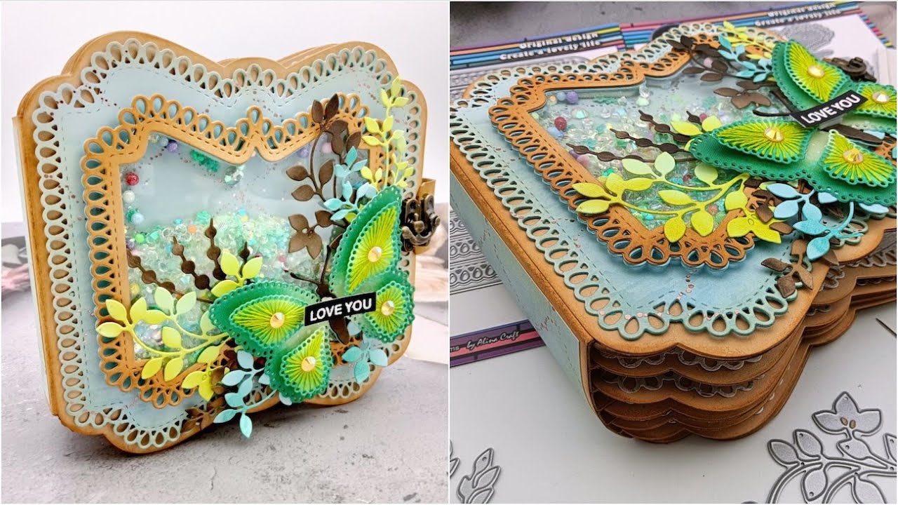 A WAY TO SAVE MONEY!! USE NESTING FRAME DIES TO MAKE MINI ALBUM- #Alinacutle #AlinaCraft #minialbum