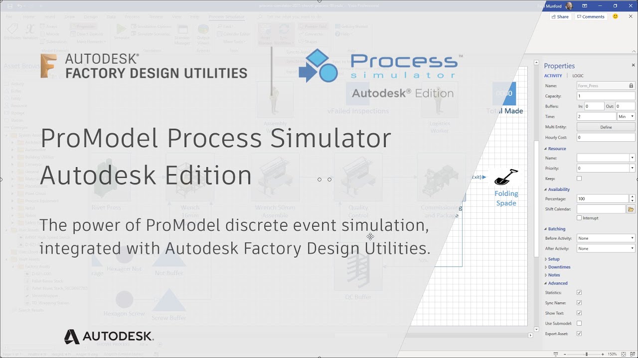Autodesk® Factory Design Utilities and ProModel Process Simulator Autodesk® Edition