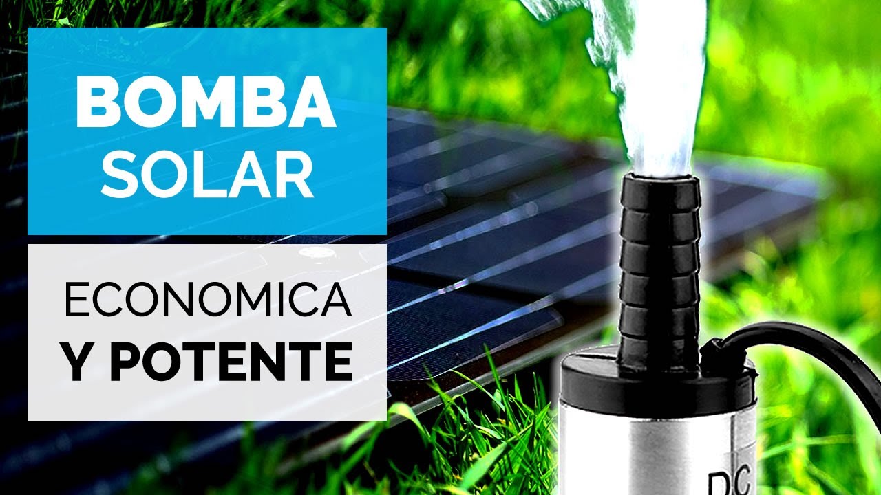 Económica y Potente BOMBA de AGUA SOLAR! con batería de 12v ☀️🔋