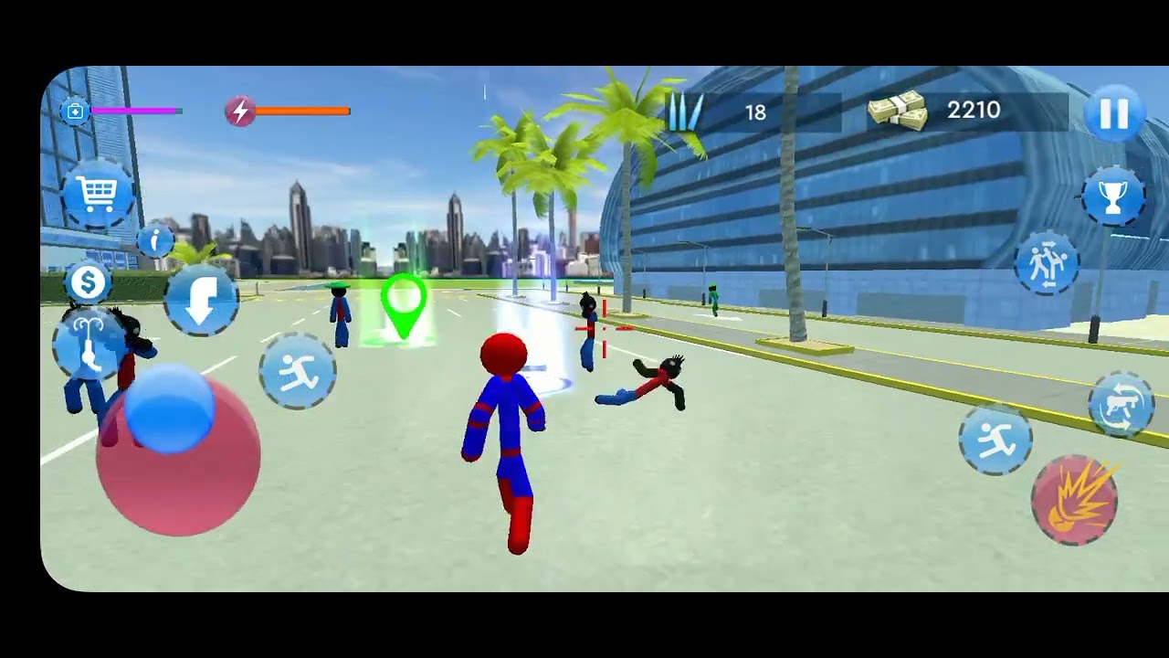 Stickman Spider Crime City Rope Hero Gameplay Full Mission