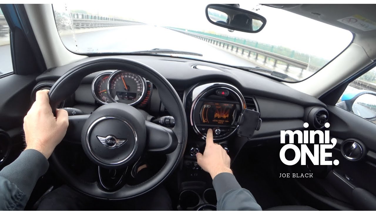 Mini One (75 kW 102 HP) | 4K POV Test Drive #116 Joe Black