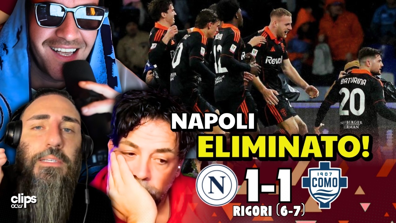 NAPOLI - COMO 1-1 [RIGORI 6-7] | ROCCHI DIMETTITI!!! BUFERA SOCIAL! CONTE BATTE IN RITIRATA?