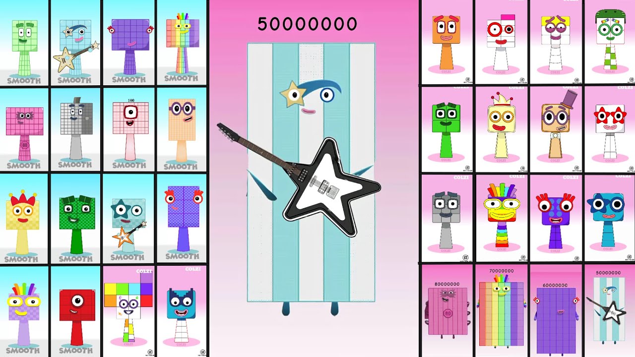 Numberblocks Sprunki Evolution Show 1-50000000: Numberblocks One - Fifty Million | Animation