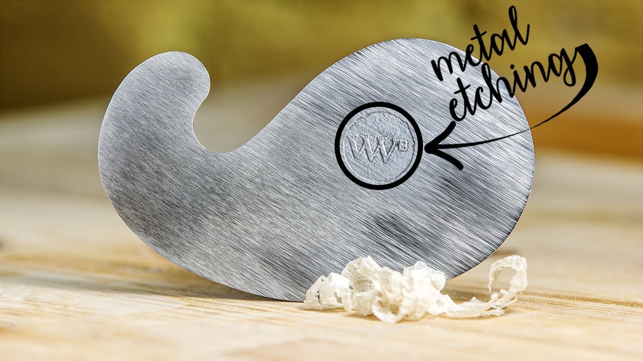 How to make Card Scraper with metal etching