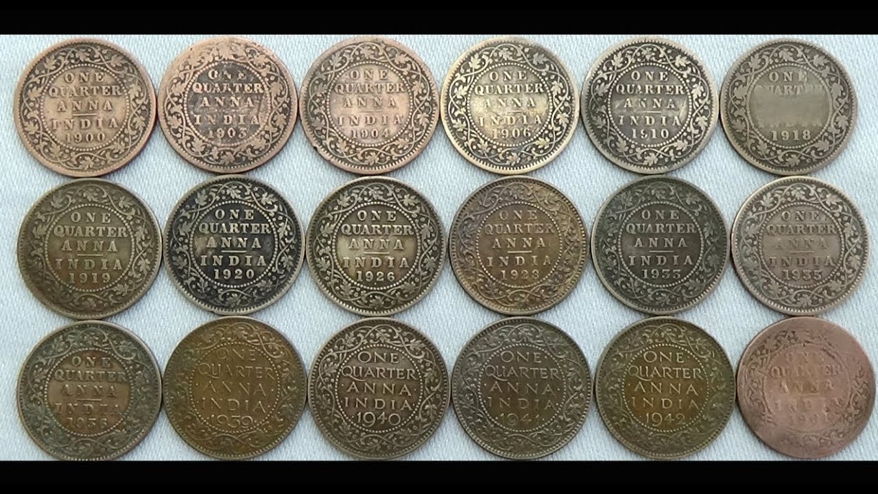 Journey of Quarter Anna Coin from 1900 to 1942 | British India