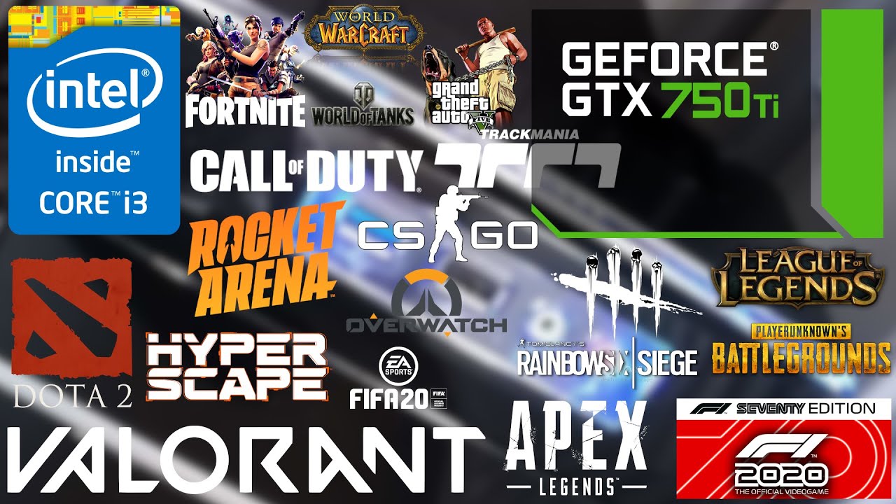 Intel Core i3-2100 \ GeForce GTX 750 Ti \ 19 games tested in 07/2020 (10GB RAM)