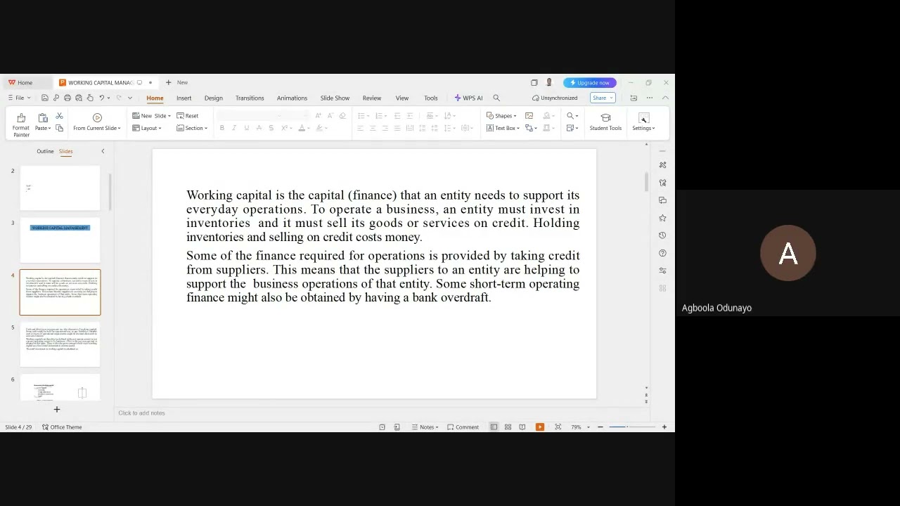 WORKING CAPITAL MANAGEMENT (1)