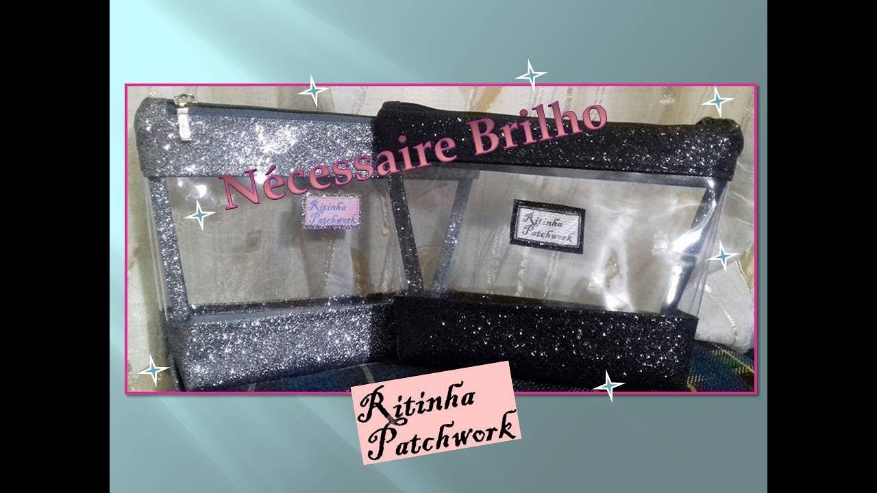 Necessaire plástico cristal Brilho