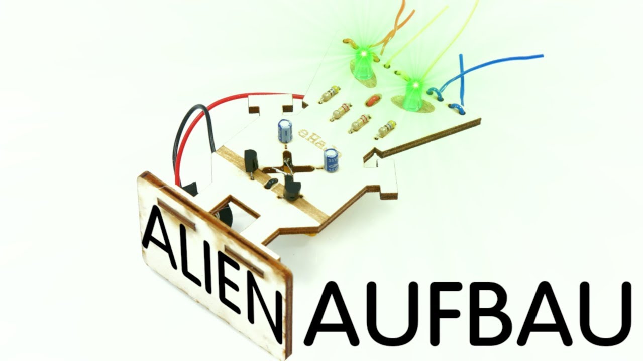 ⚡ Lötübung Alien Aufbauanleitung 🔎 Löten lernen