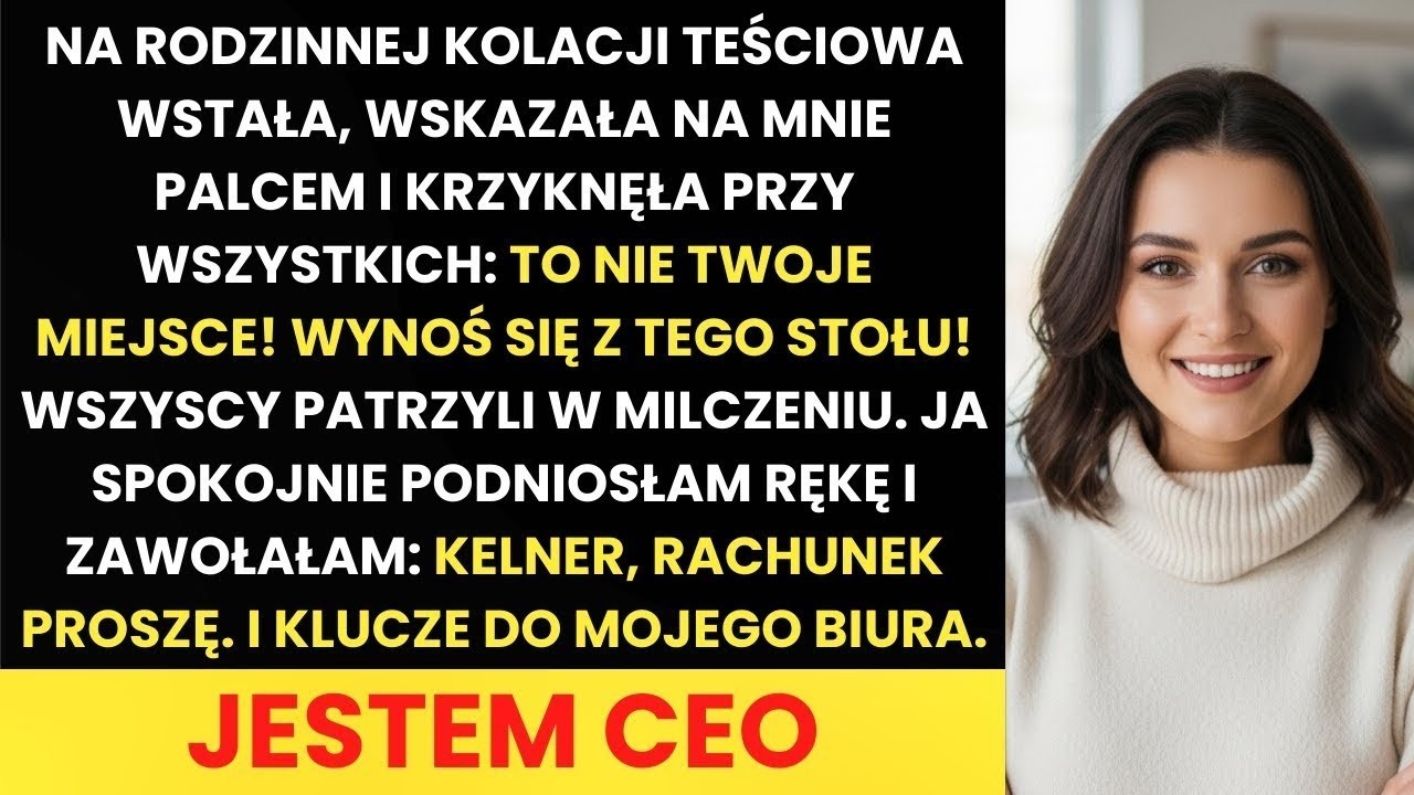 Teściowa Wyrzuciła  To Nie Twoje Miejsce!  — Ja   Kelner, Rachunek I Klucze Do Biura