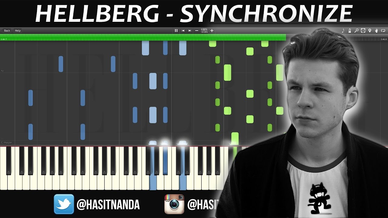 Hellberg - Synchronize (Piano Tutorial)