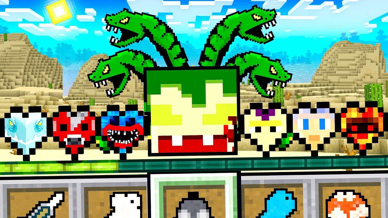 Minecraft, но есть Overpowered Boss Hearts