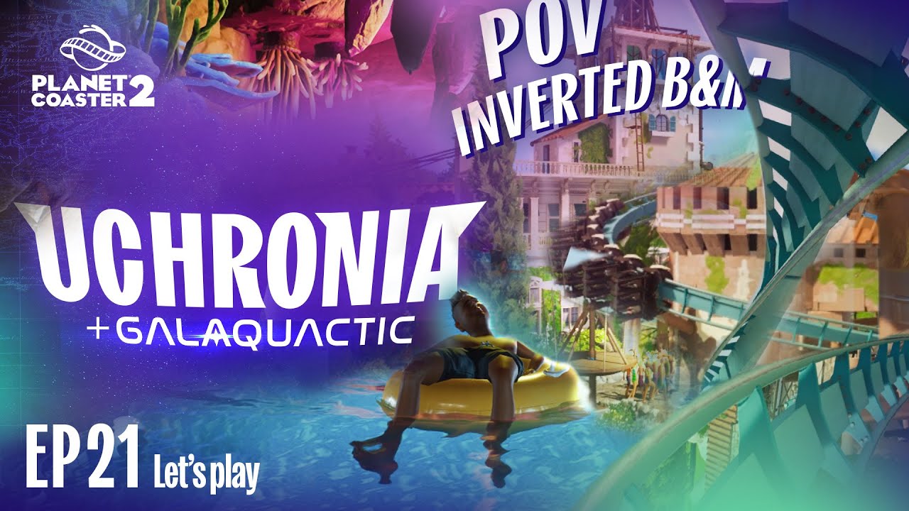 Planet Coaster 2 | POV de notre Inverted B&M, avancée de notre dark-ride Catacombes | Uchronia 21