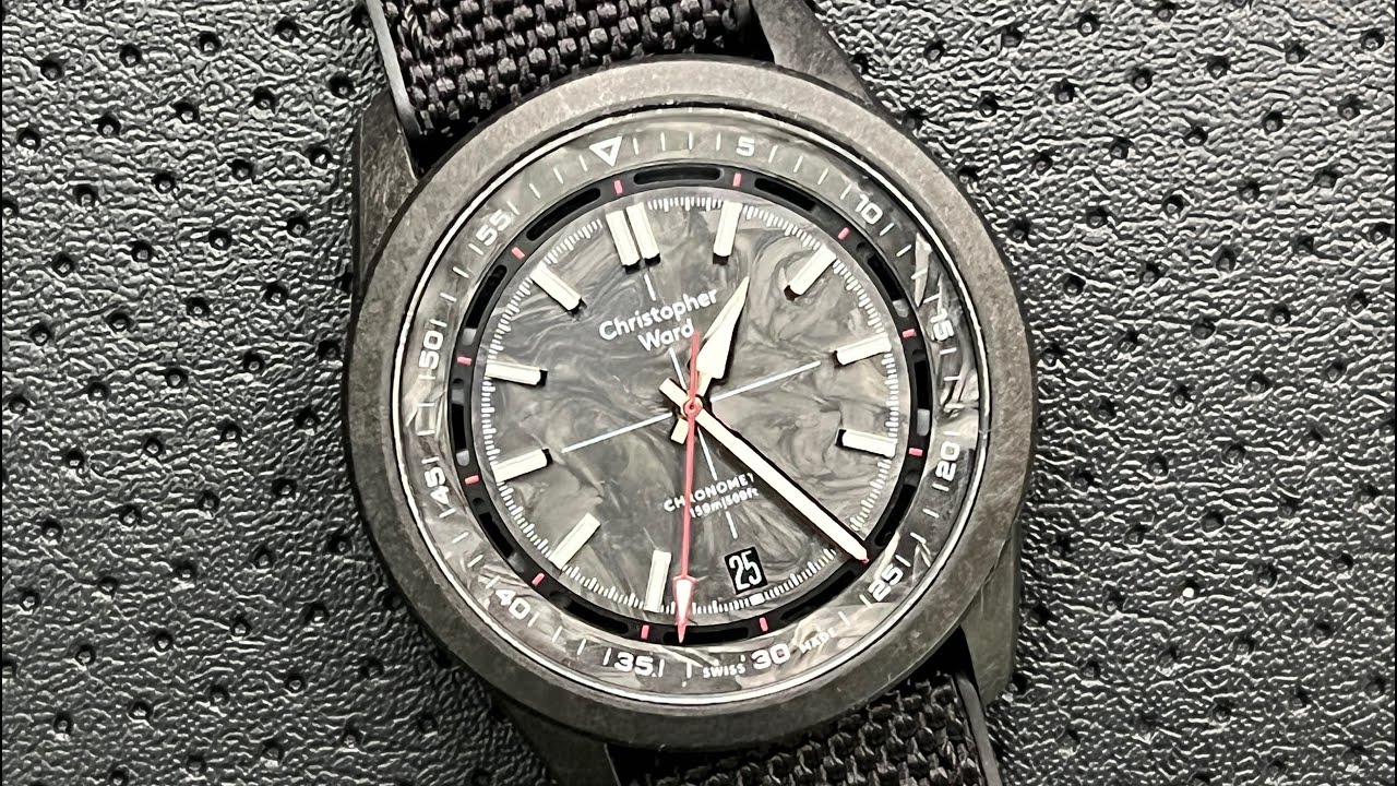 Часы Christopher Ward C63 Colchester Carbon: полный обзор от Nick Shabazz