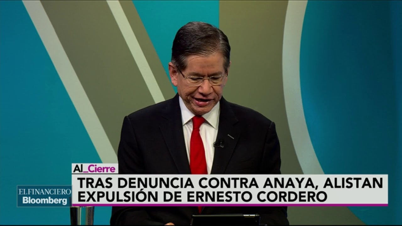 Ernesto Cordero denuncia a Anaya por presunto lavado de dinero