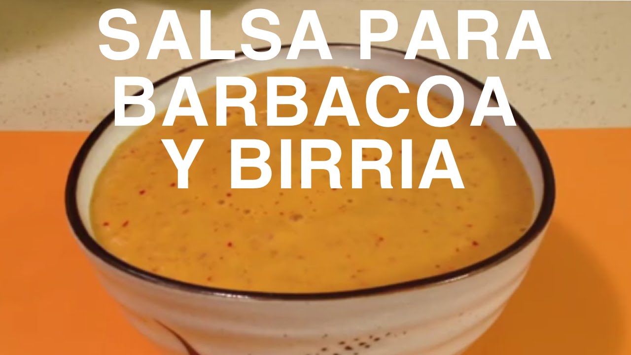 SALSA PARA BARBACOA Y BIRRIA