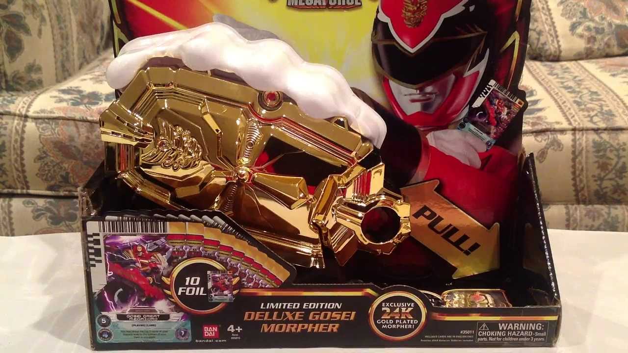 SDCC 2013 Limited Edition Deluxe Gold Gosei Morpher Review [Power Rangers Megaforce]